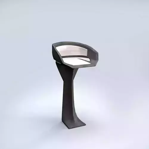 Modern Bar Chair Low-poly 3D model