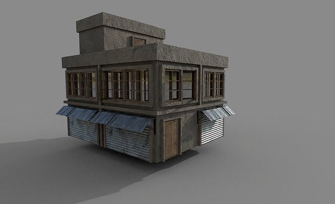 Game Ready Building 01 Low-poly 3D model
