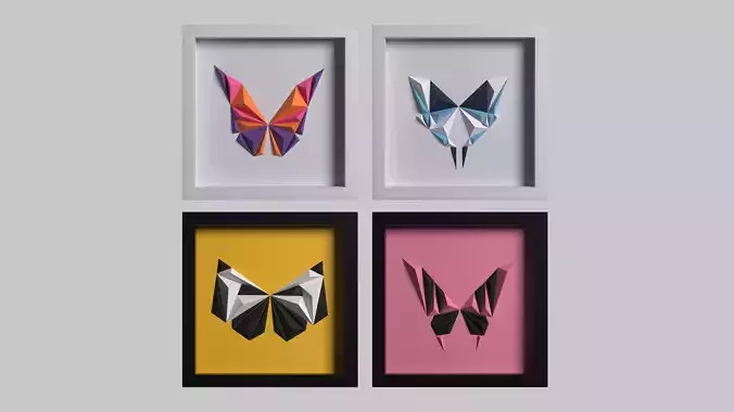 Paper Art Work 08 3D model