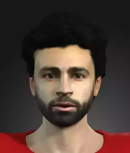 Mo Salah famous football player 3D design Ready for animation