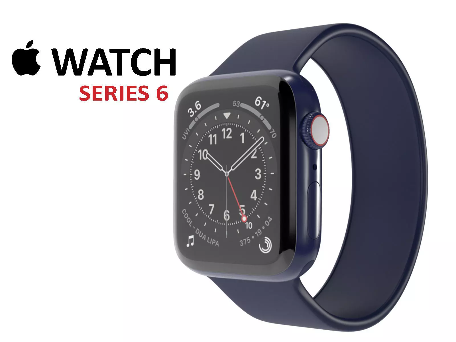 Apple Watch Series 6 Blue Aluminum 3D model_0