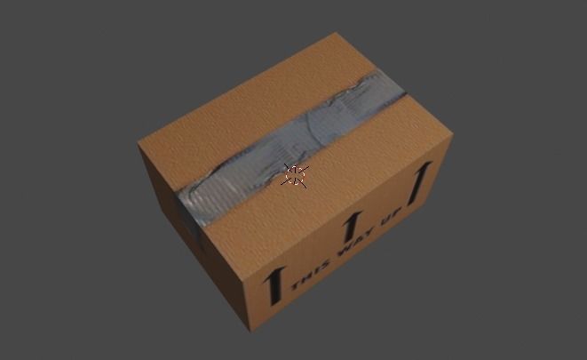 Packing Box 3D Model Cardboard carton Free 3D model_2
