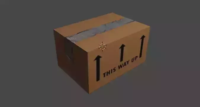 Packing Box 3D Model Cardboard carton Free 3D model