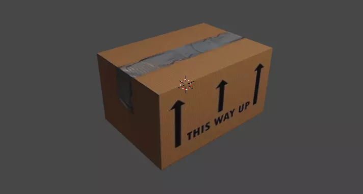 Packing Box 3D Model Cardboard carton Free 3D model_0