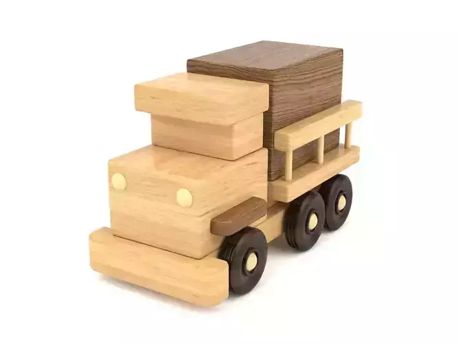 Wooden toy truck 34