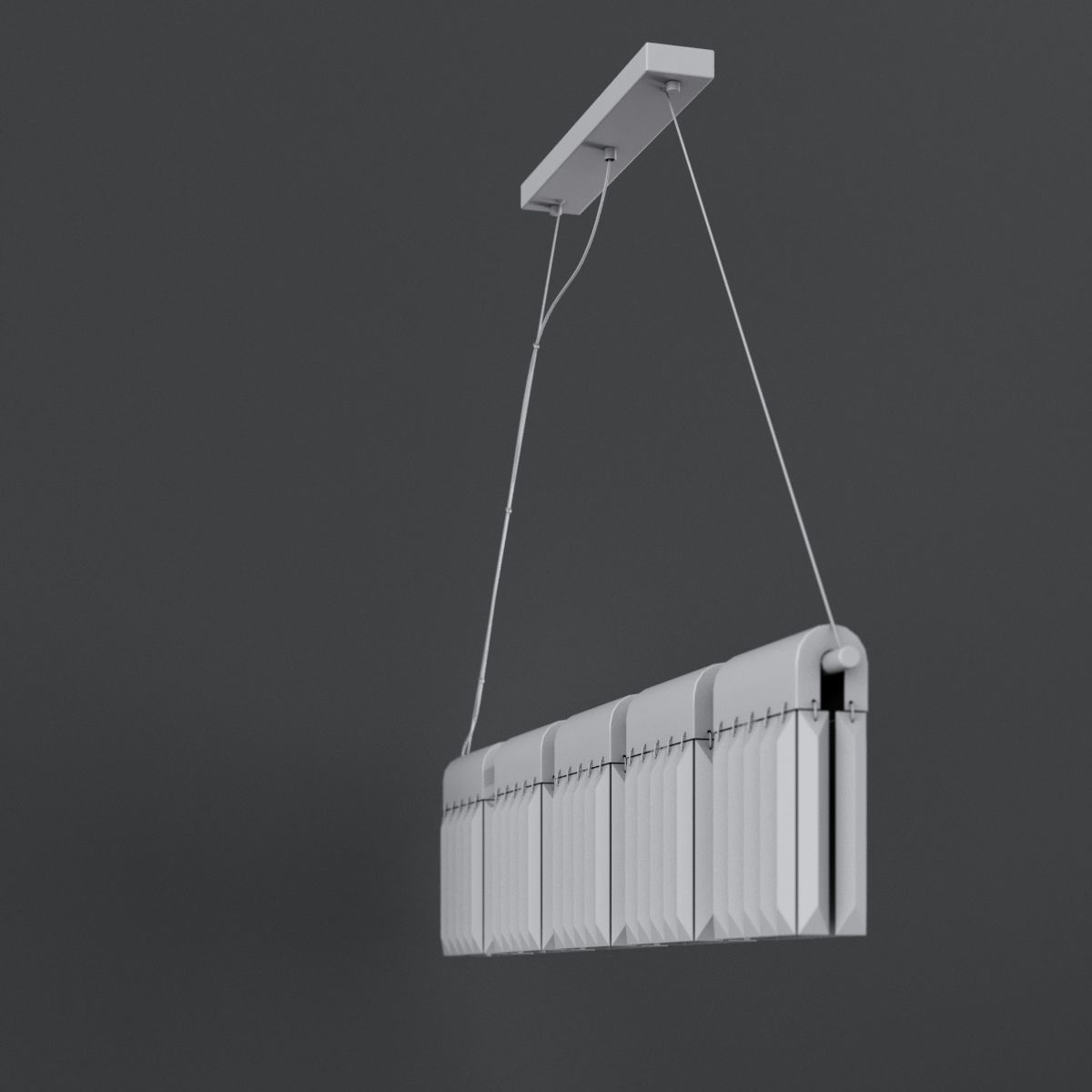 Chandelier Crystal Pendants Loft-Concept  3D model_6