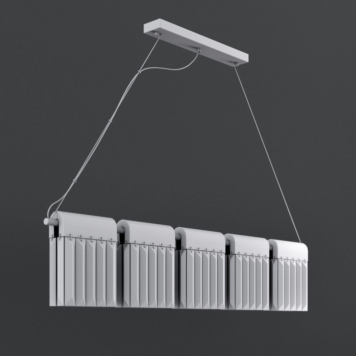 Chandelier Crystal Pendants Loft-Concept  3D model_11