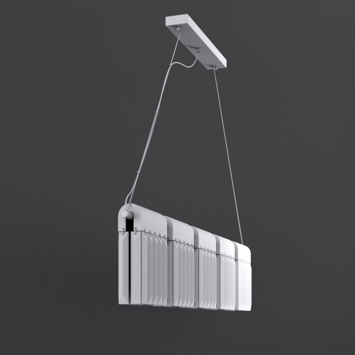 Chandelier Crystal Pendants Loft-Concept  3D model_12