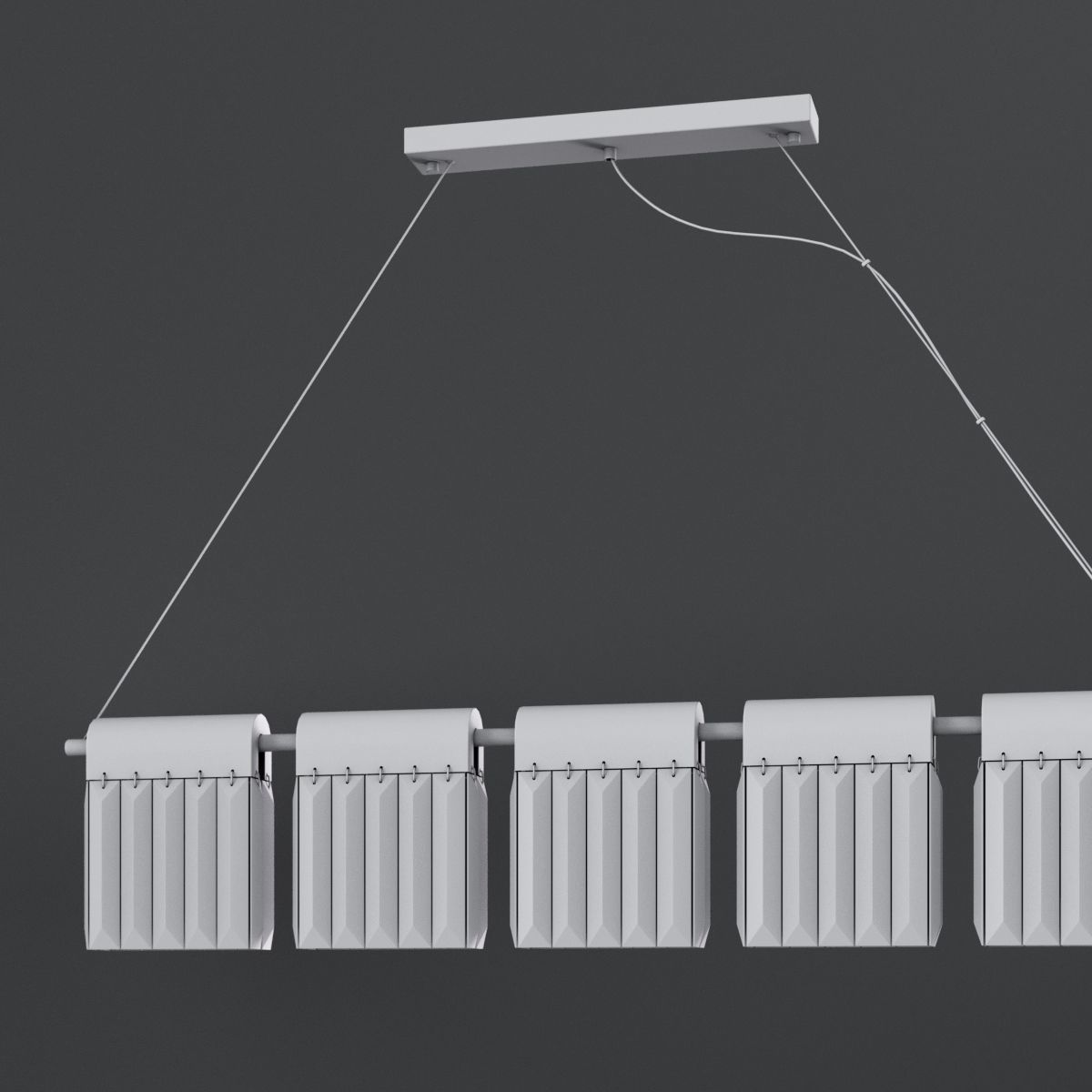 Chandelier Crystal Pendants Loft-Concept  3D model_16