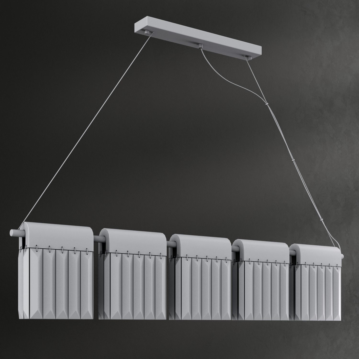 Chandelier Crystal Pendants Loft-Concept  3D model_1