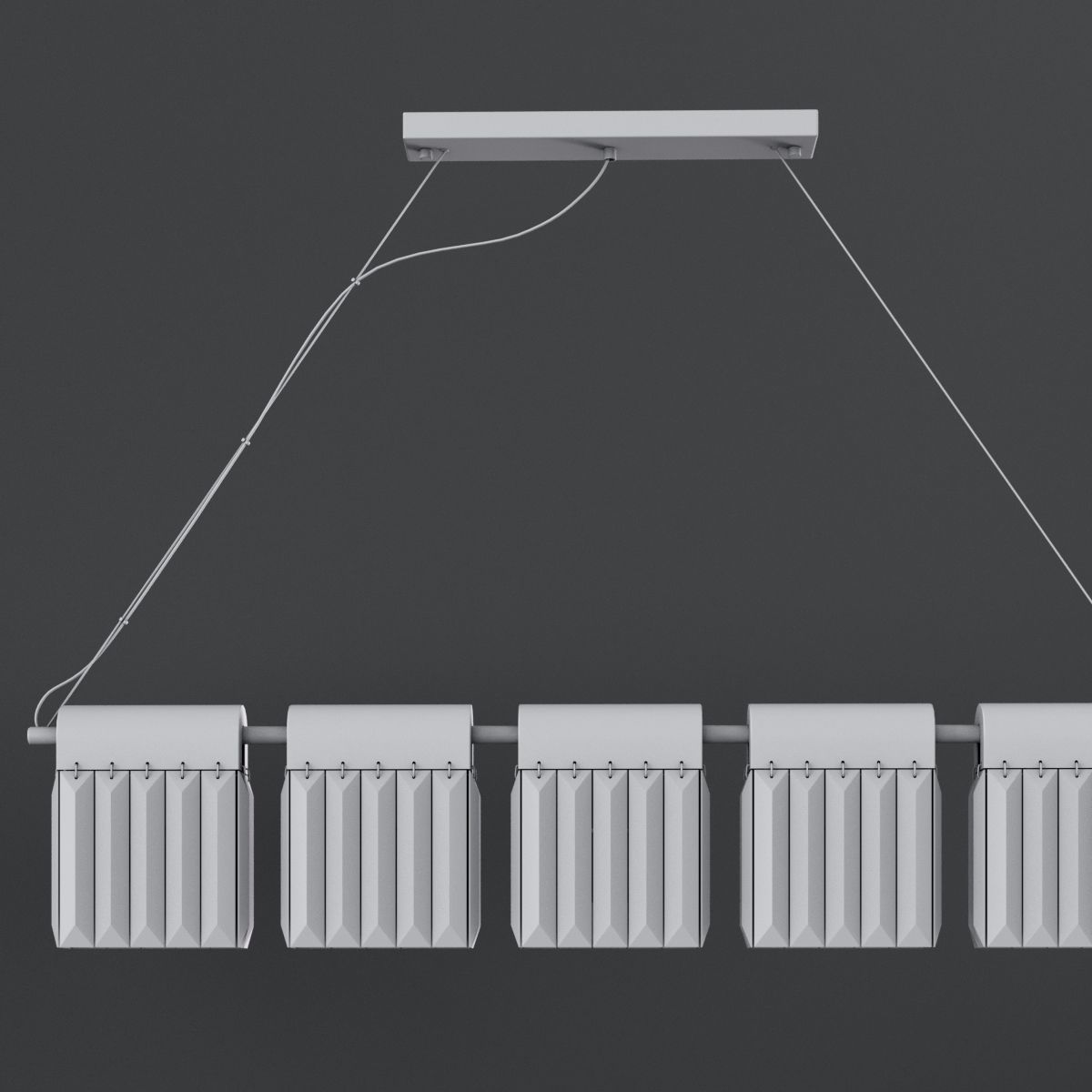 Chandelier Crystal Pendants Loft-Concept  3D model_9