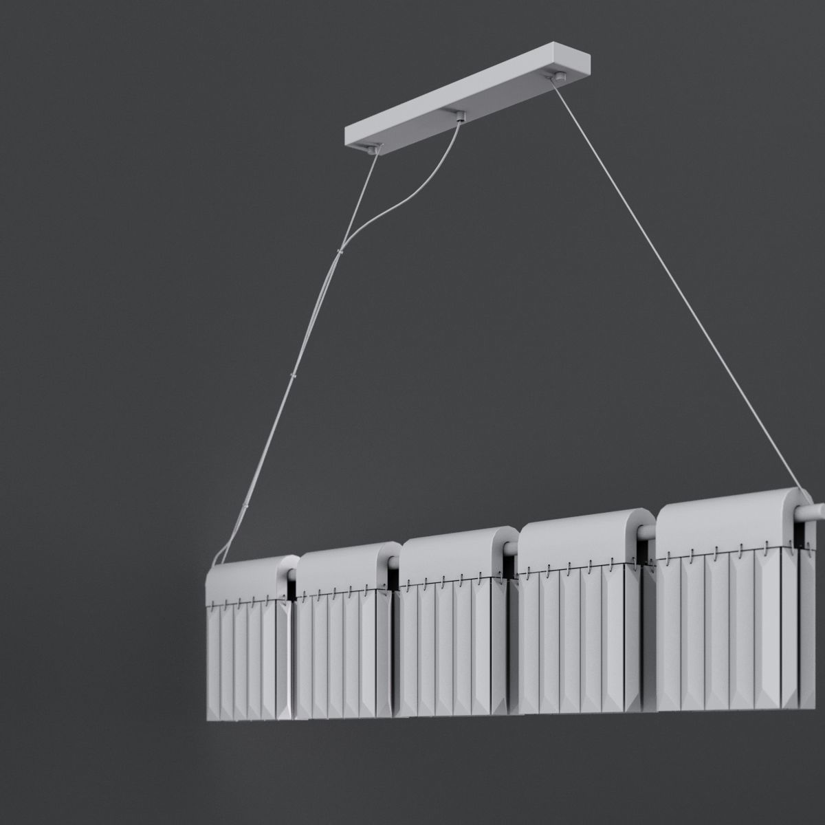 Chandelier Crystal Pendants Loft-Concept  3D model_7