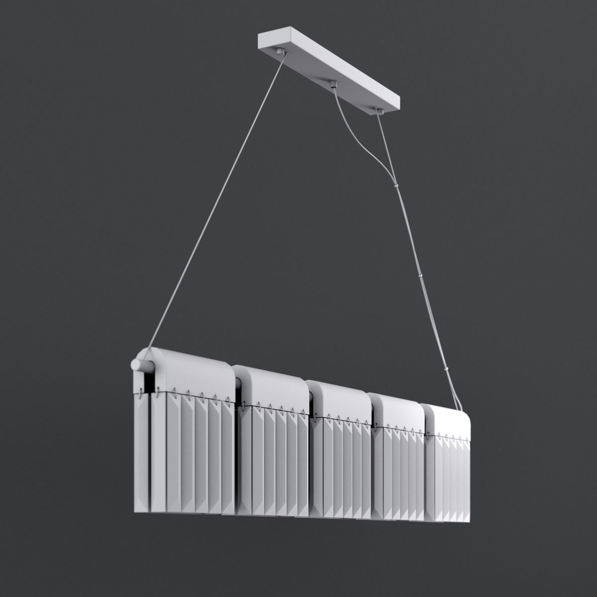 Chandelier Crystal Pendants Loft-Concept  3D model_4