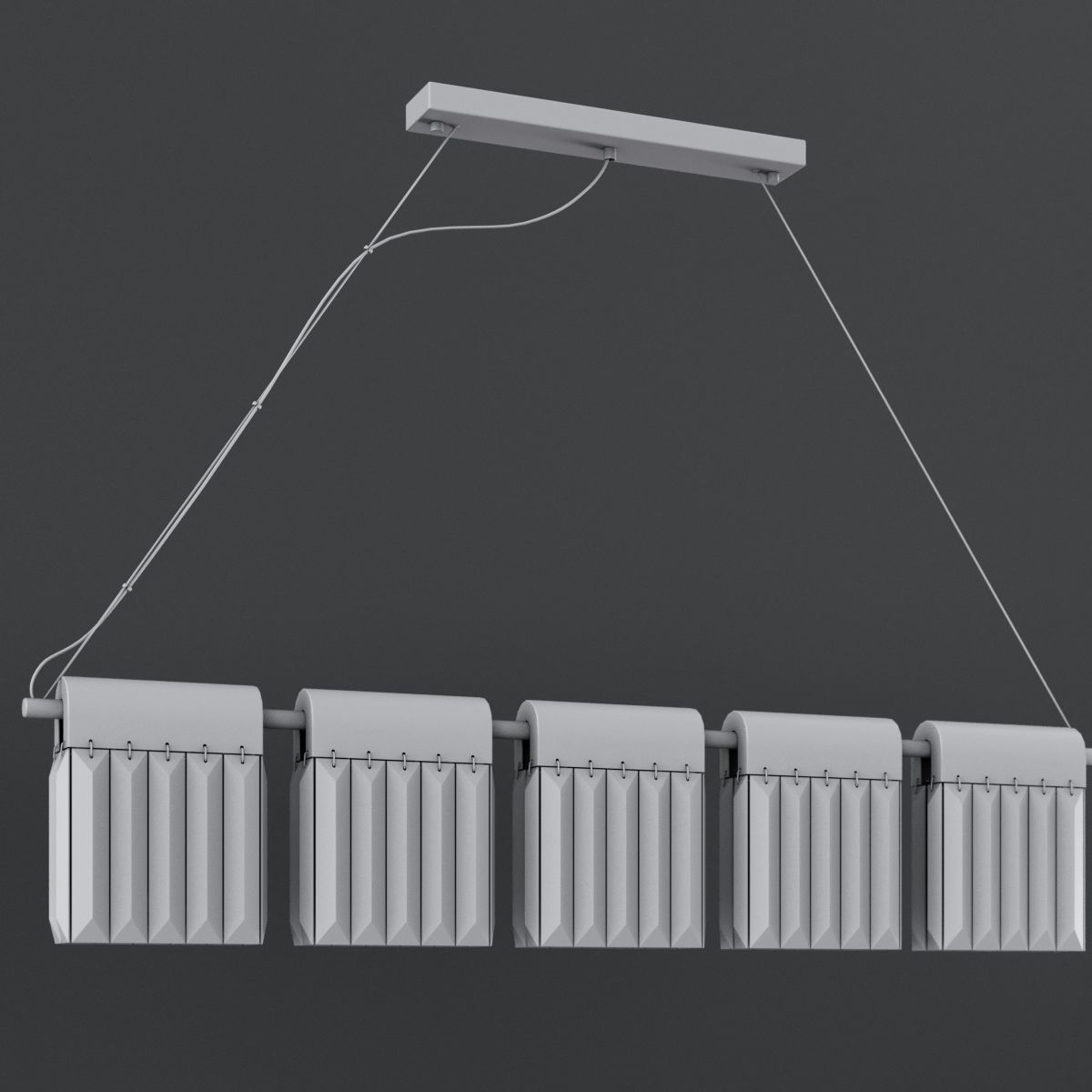 Chandelier Crystal Pendants Loft-Concept  3D model_10