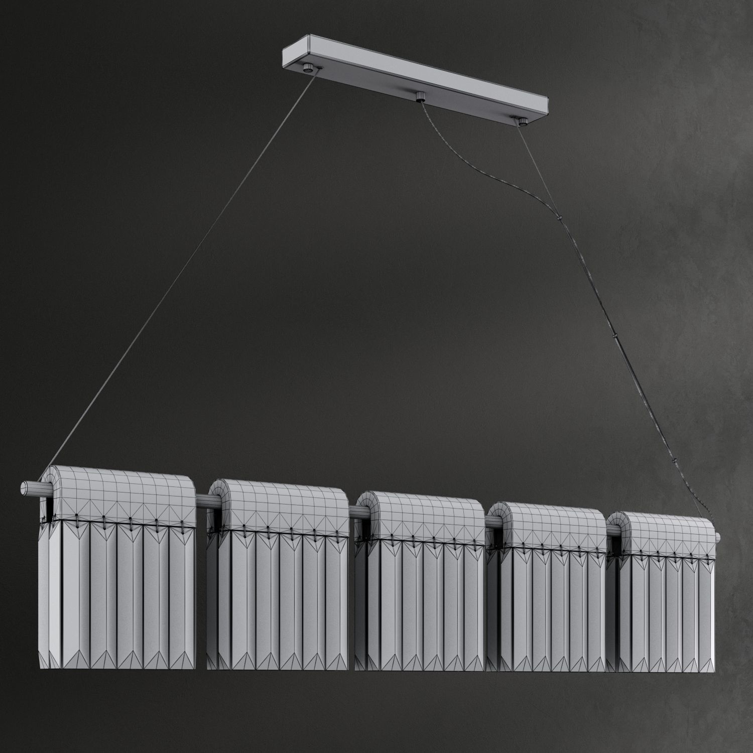 Chandelier Crystal Pendants Loft-Concept  3D model_2