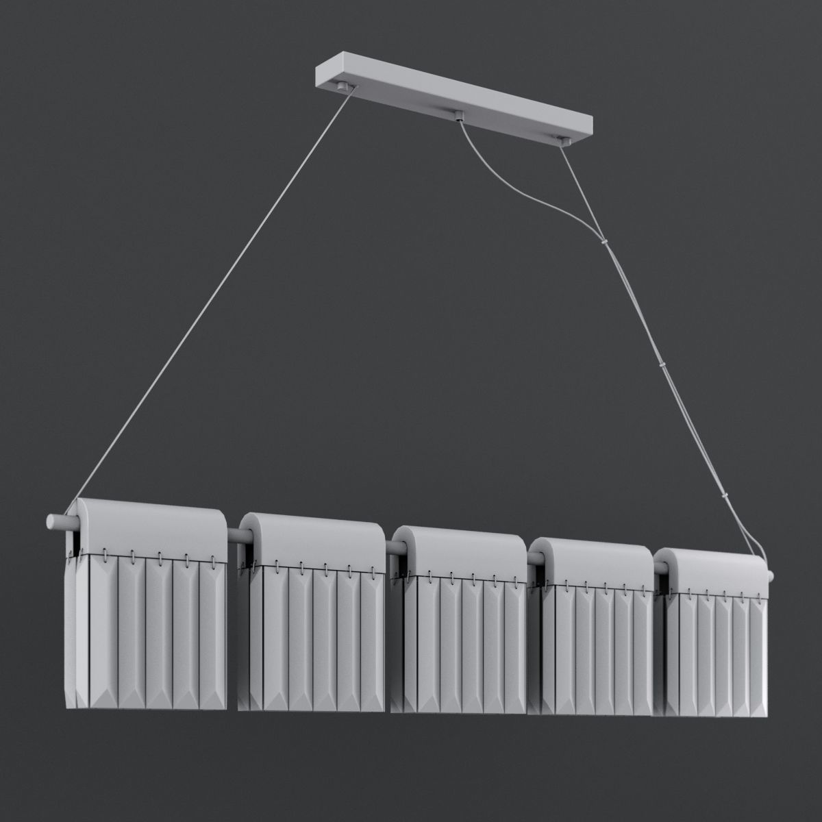 Chandelier Crystal Pendants Loft-Concept  3D model_3