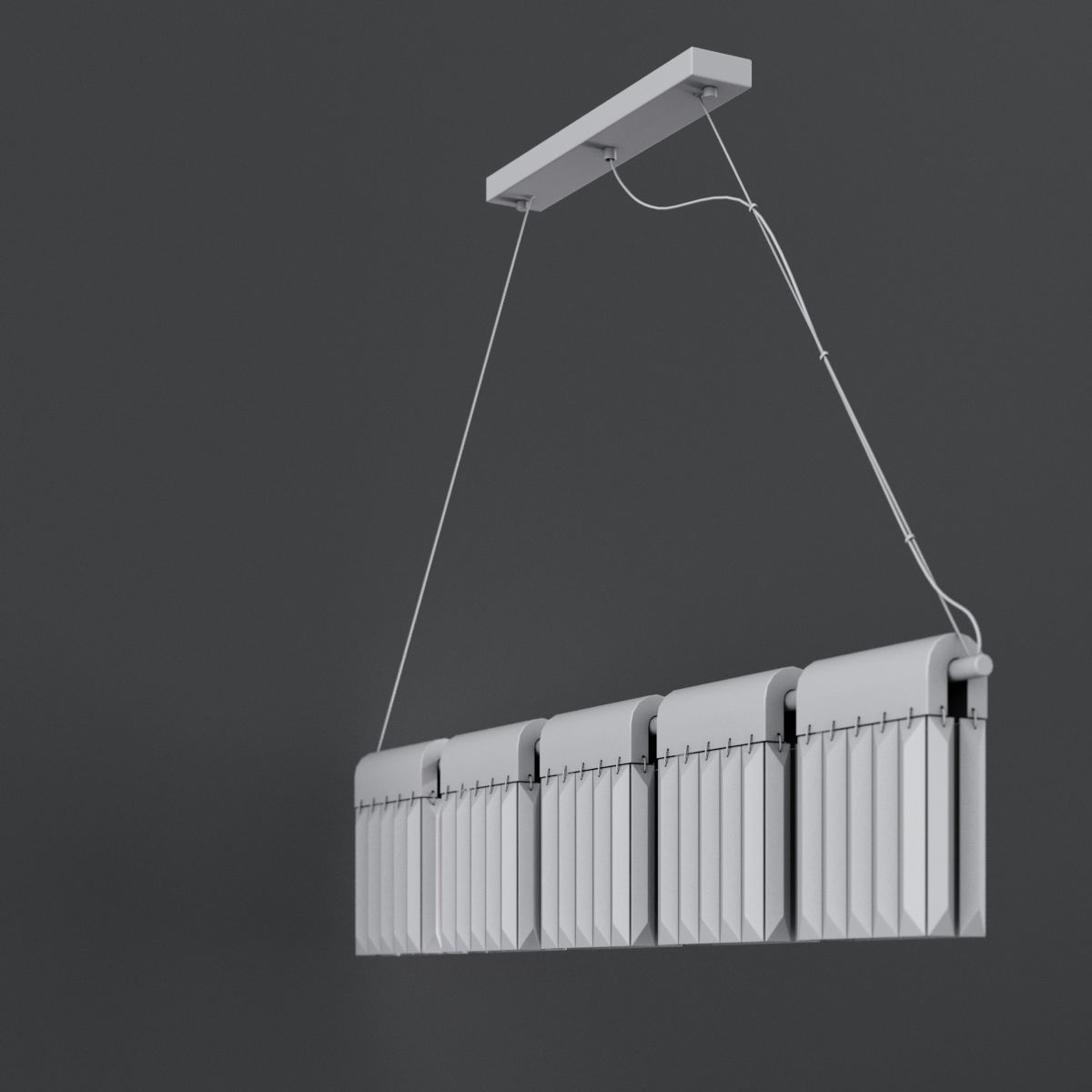 Chandelier Crystal Pendants Loft-Concept  3D model_14