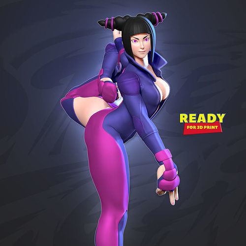 Juri Han - Street Fighter Fanart 3D print model