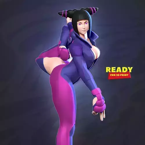 Juri Han - Street Fighter Fanart 3D print model