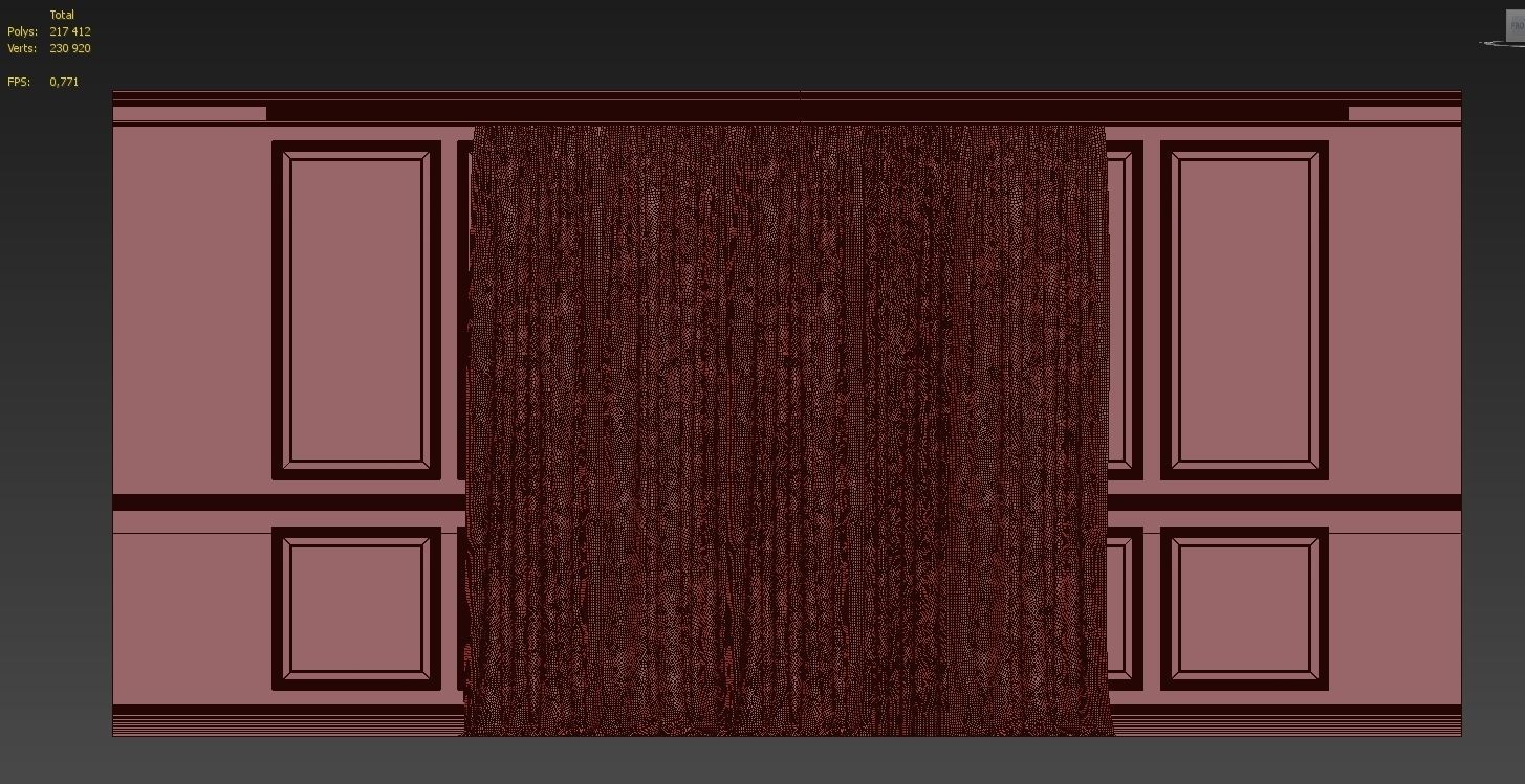 Curtain Set 132 3D model_5