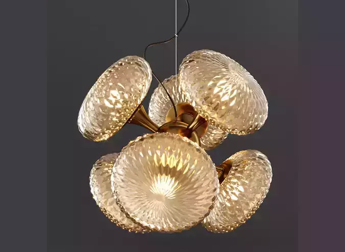Chandelier Glass Solar Balloon bronze Loft-Concept
