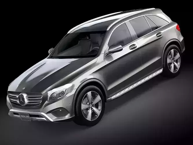 HQ LowPoly Mercedes-Benz GLC 2016 Low-poly 3D model