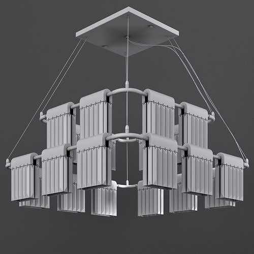 Chandelier Crystal Pendants 20 Loft-Concept 3D model 4