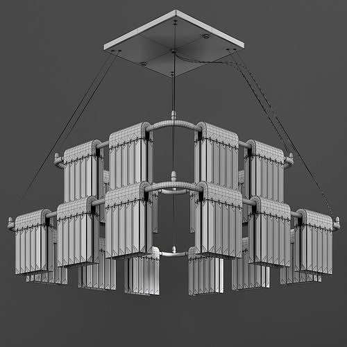 Chandelier Crystal Pendants 20 Loft-Concept 3D model 3