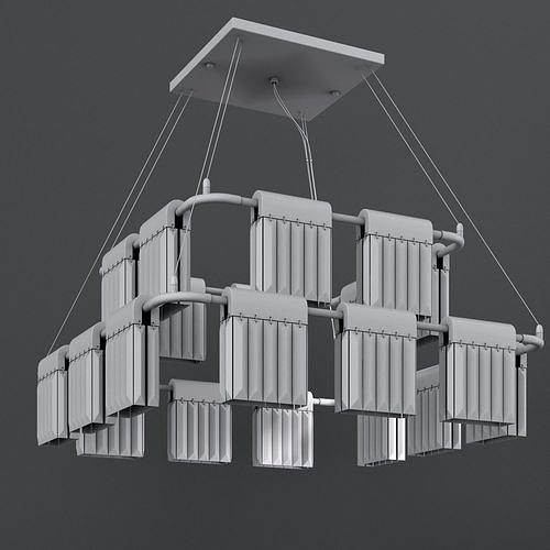 Chandelier Crystal Pendants 20 Loft-Concept 3D model 7
