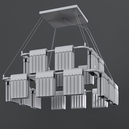 Chandelier Crystal Pendants 20 Loft-Concept 3D model 5