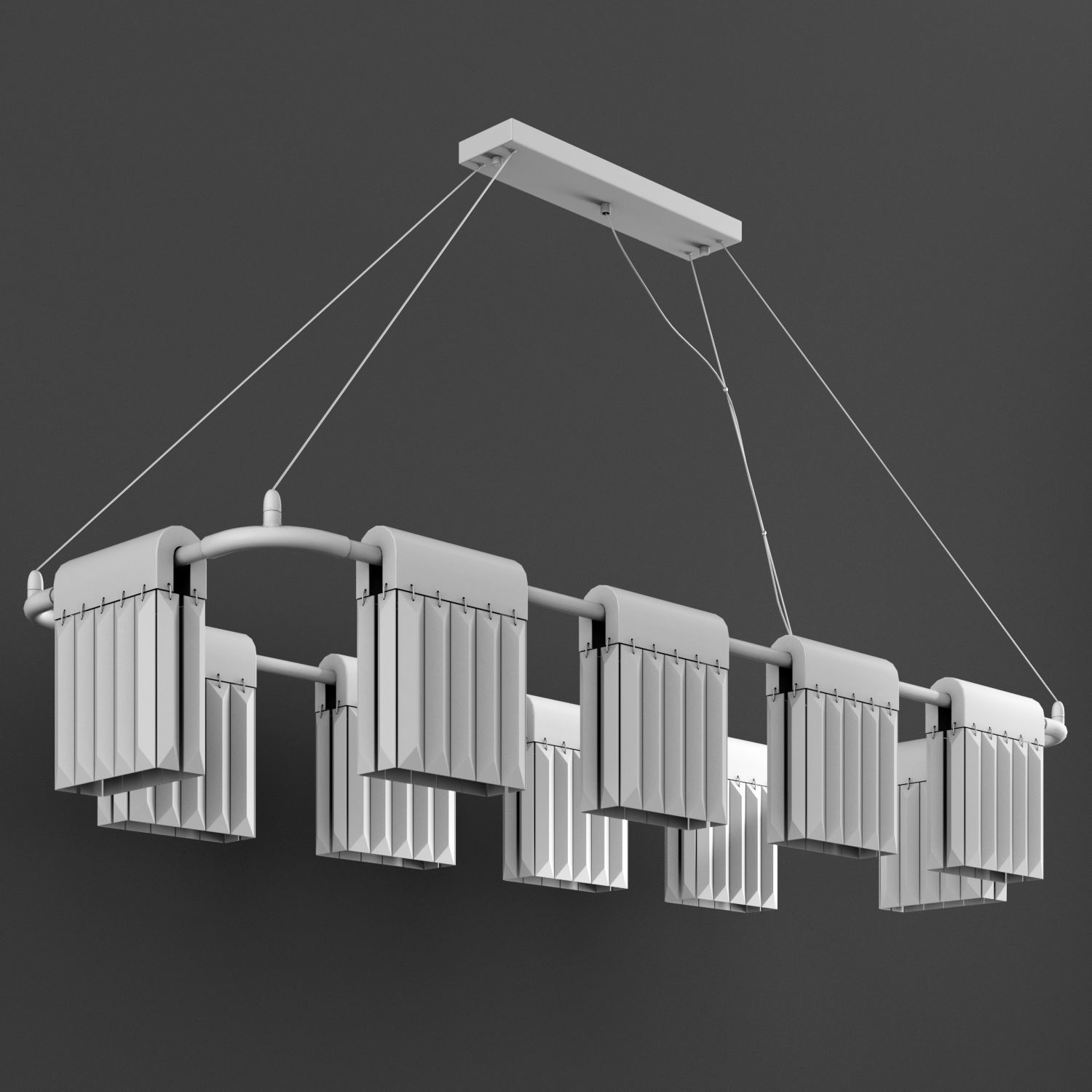 Chandelier Crystal Pendants 10 Loft-Concept 3D model_1