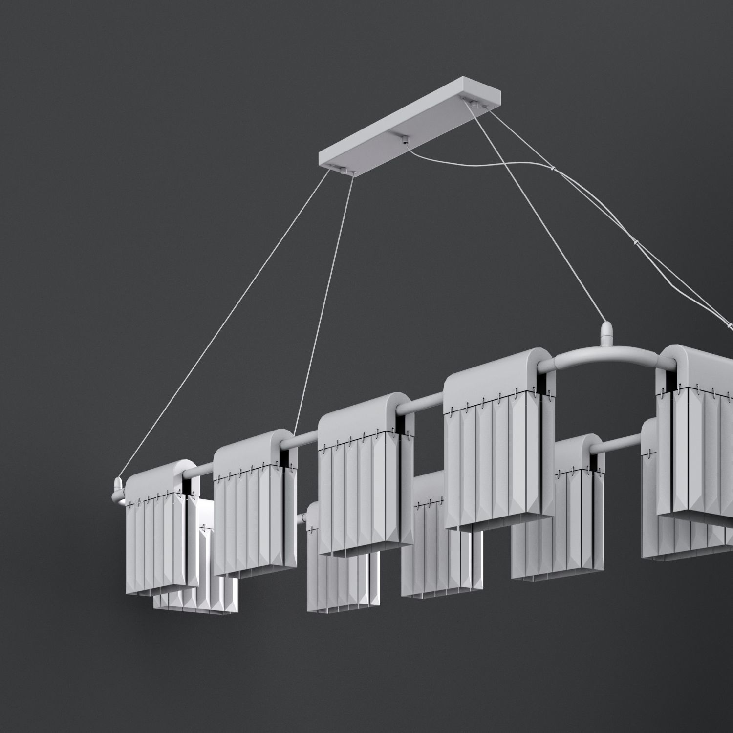 Chandelier Crystal Pendants 10 Loft-Concept 3D model_14