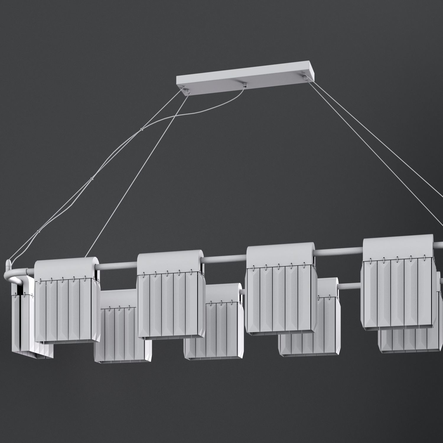 Chandelier Crystal Pendants 10 Loft-Concept 3D model_8