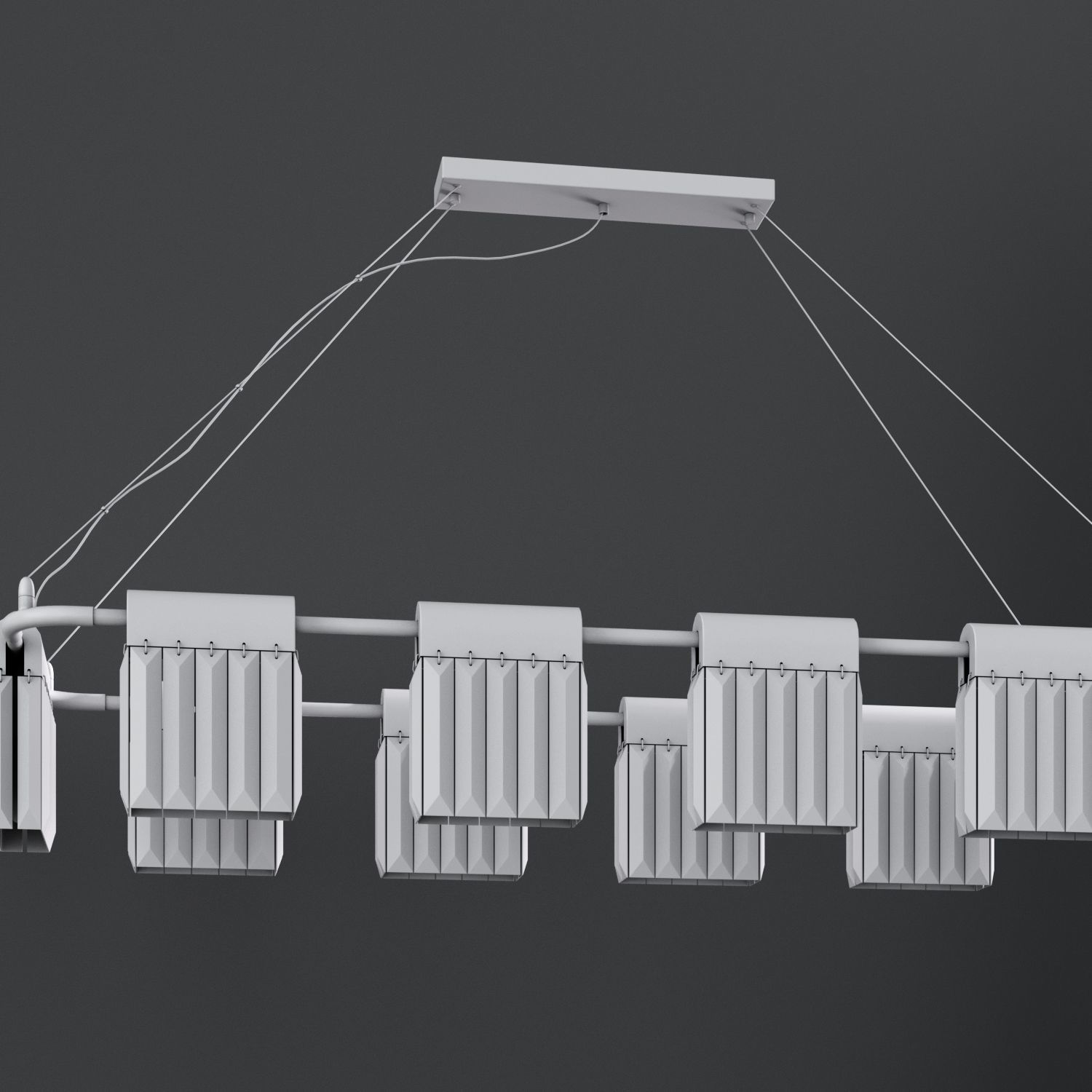 Chandelier Crystal Pendants 10 Loft-Concept 3D model_9