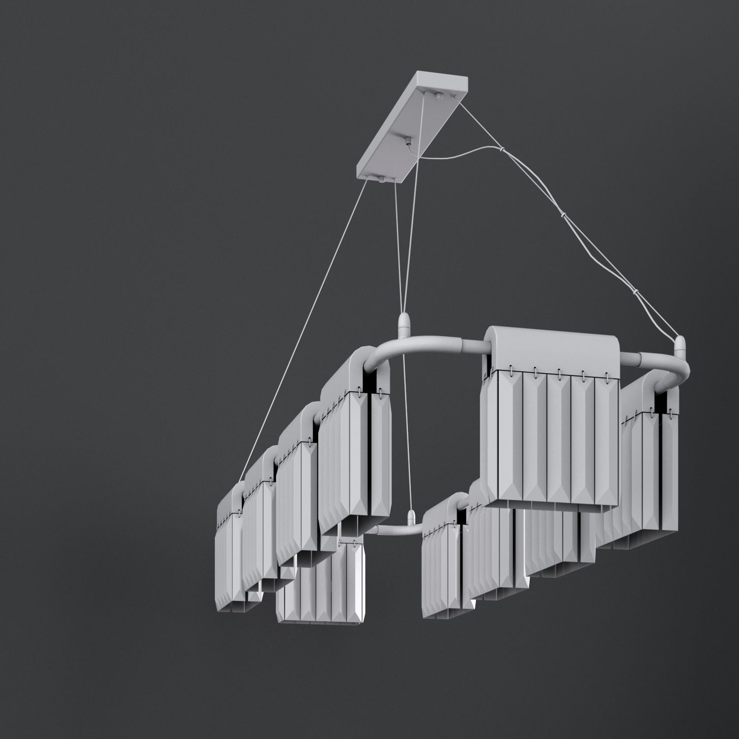 Chandelier Crystal Pendants 10 Loft-Concept 3D model_13