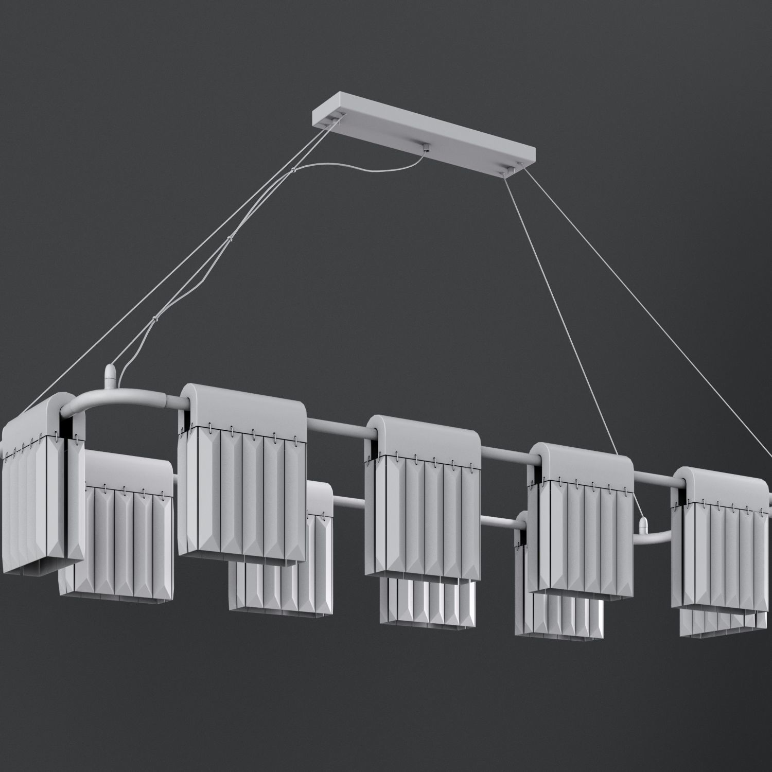 Chandelier Crystal Pendants 10 Loft-Concept 3D model_10