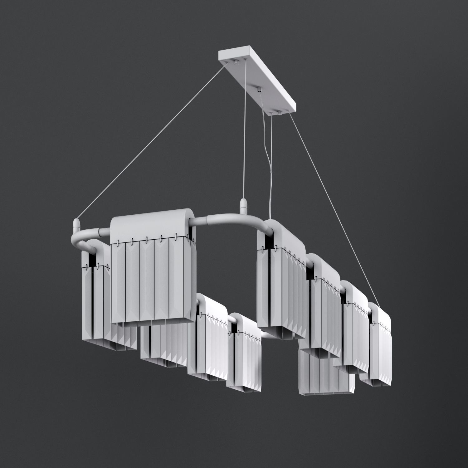 Chandelier Crystal Pendants 10 Loft-Concept 3D model_4