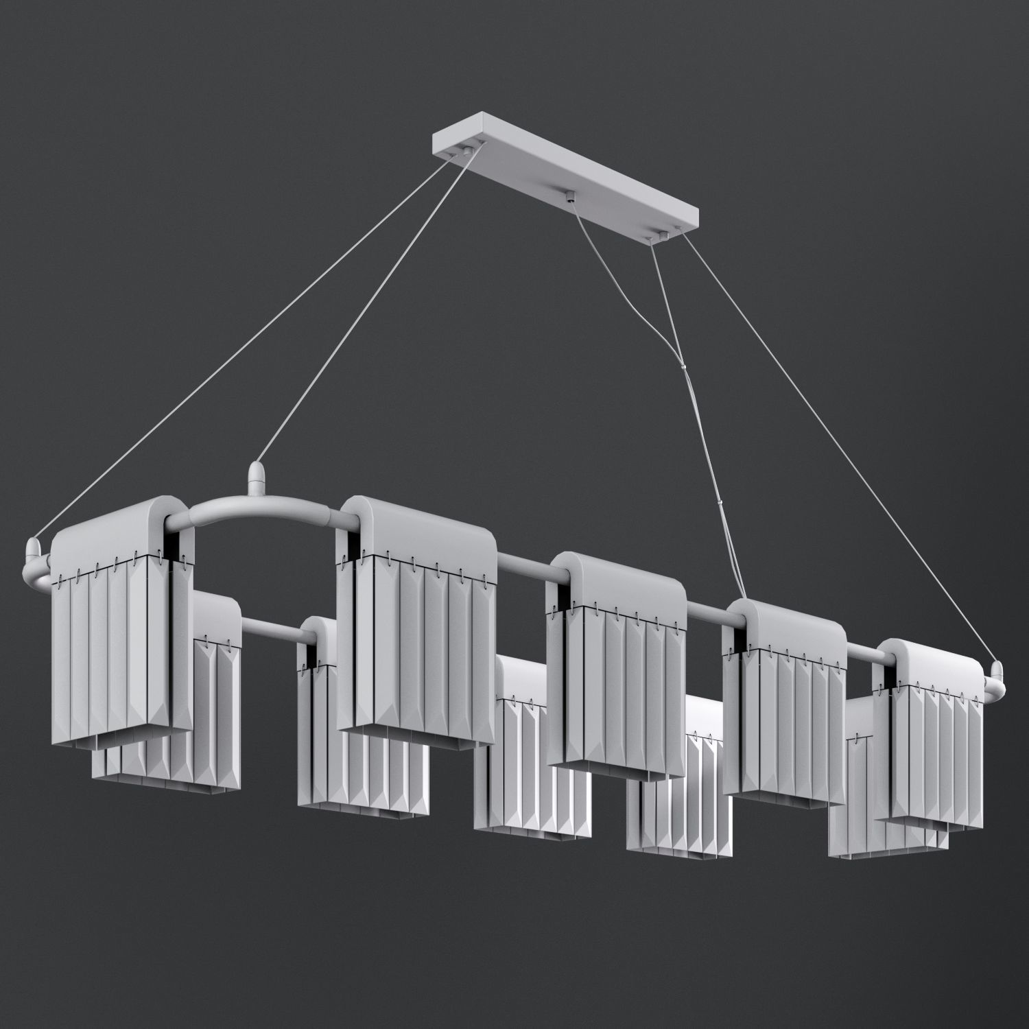 Chandelier Crystal Pendants 10 Loft-Concept 3D model_3