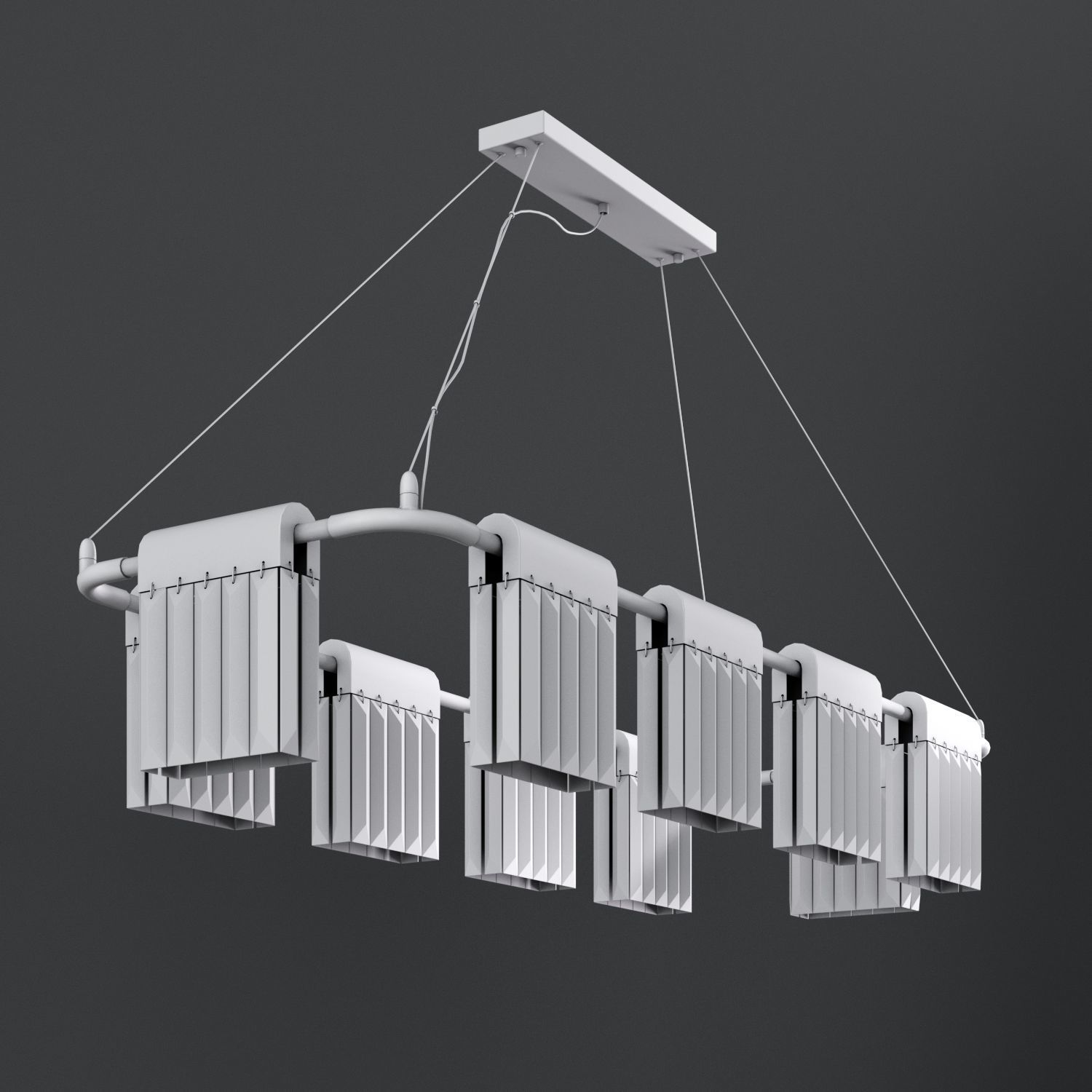 Chandelier Crystal Pendants 10 Loft-Concept 3D model_11