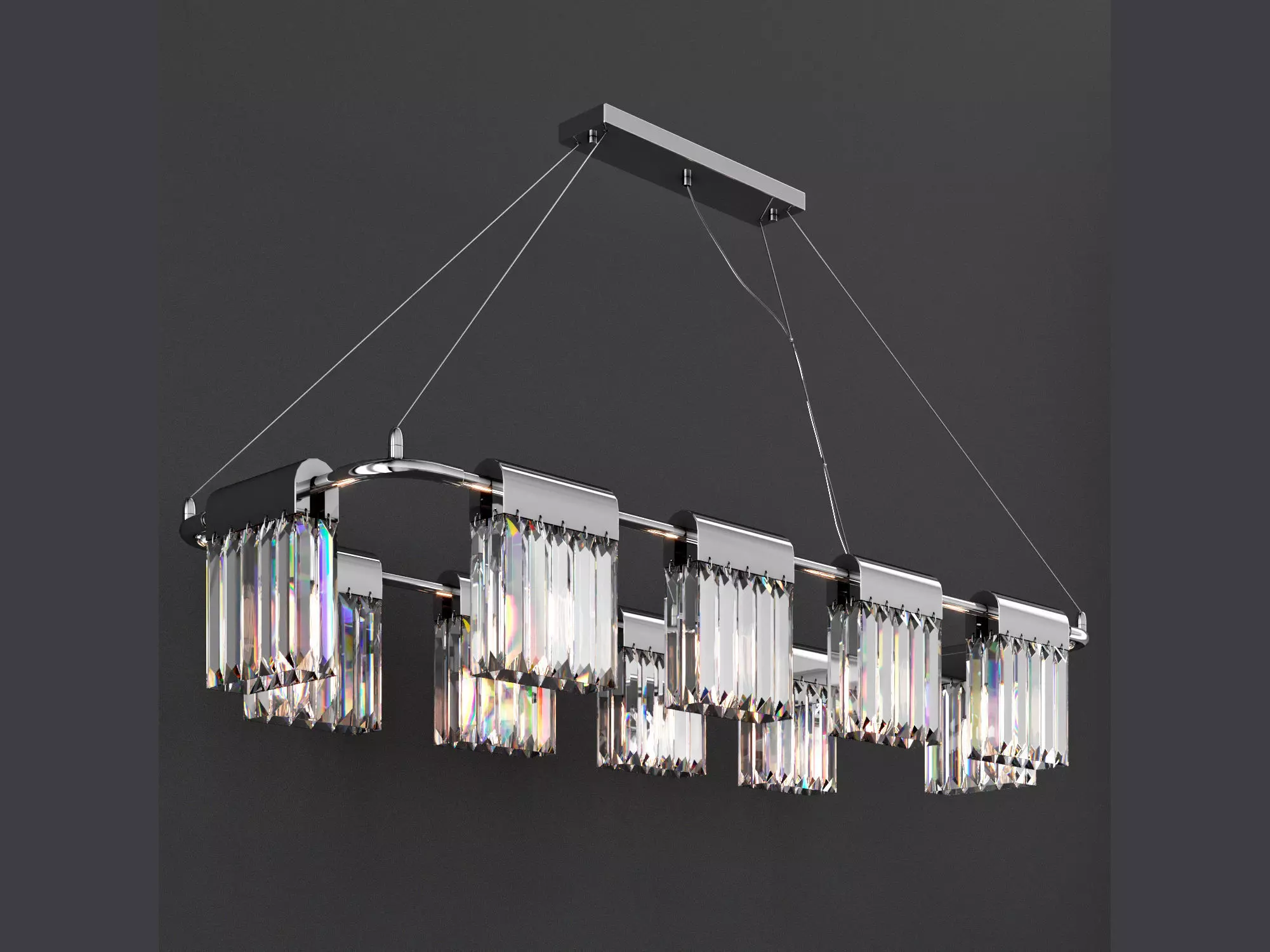 Chandelier Crystal Pendants 10 Loft-Concept 3D model_0
