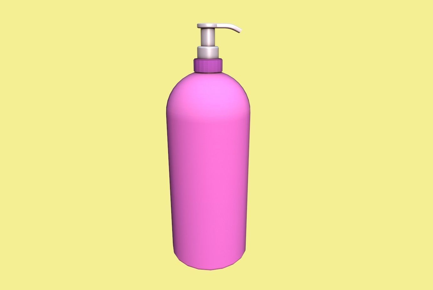 Shampoo bottle Low-poly 3D model_9