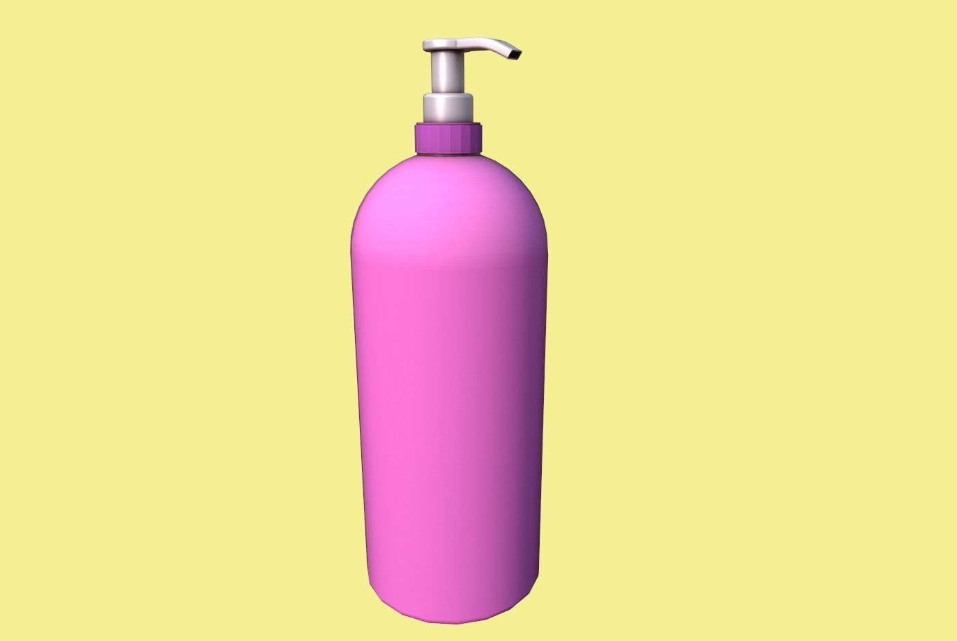 Shampoo bottle Low-poly 3D model_10