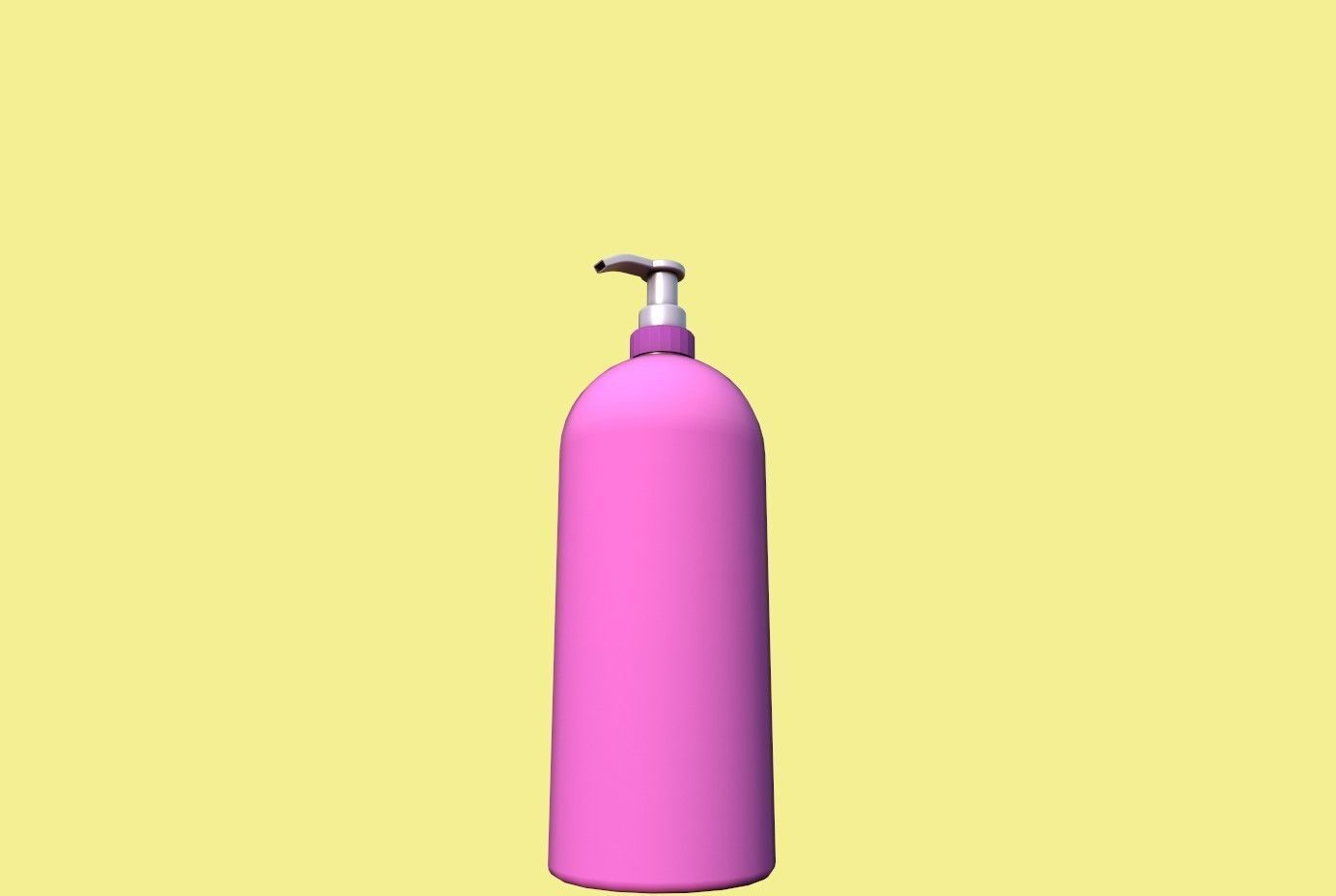 Shampoo bottle Low-poly 3D model_19