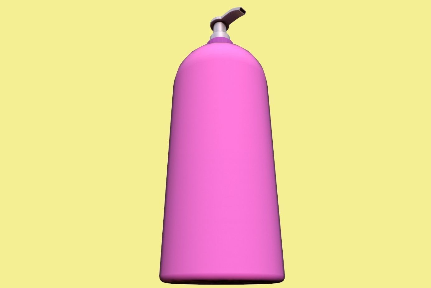 Shampoo bottle Low-poly 3D model_14