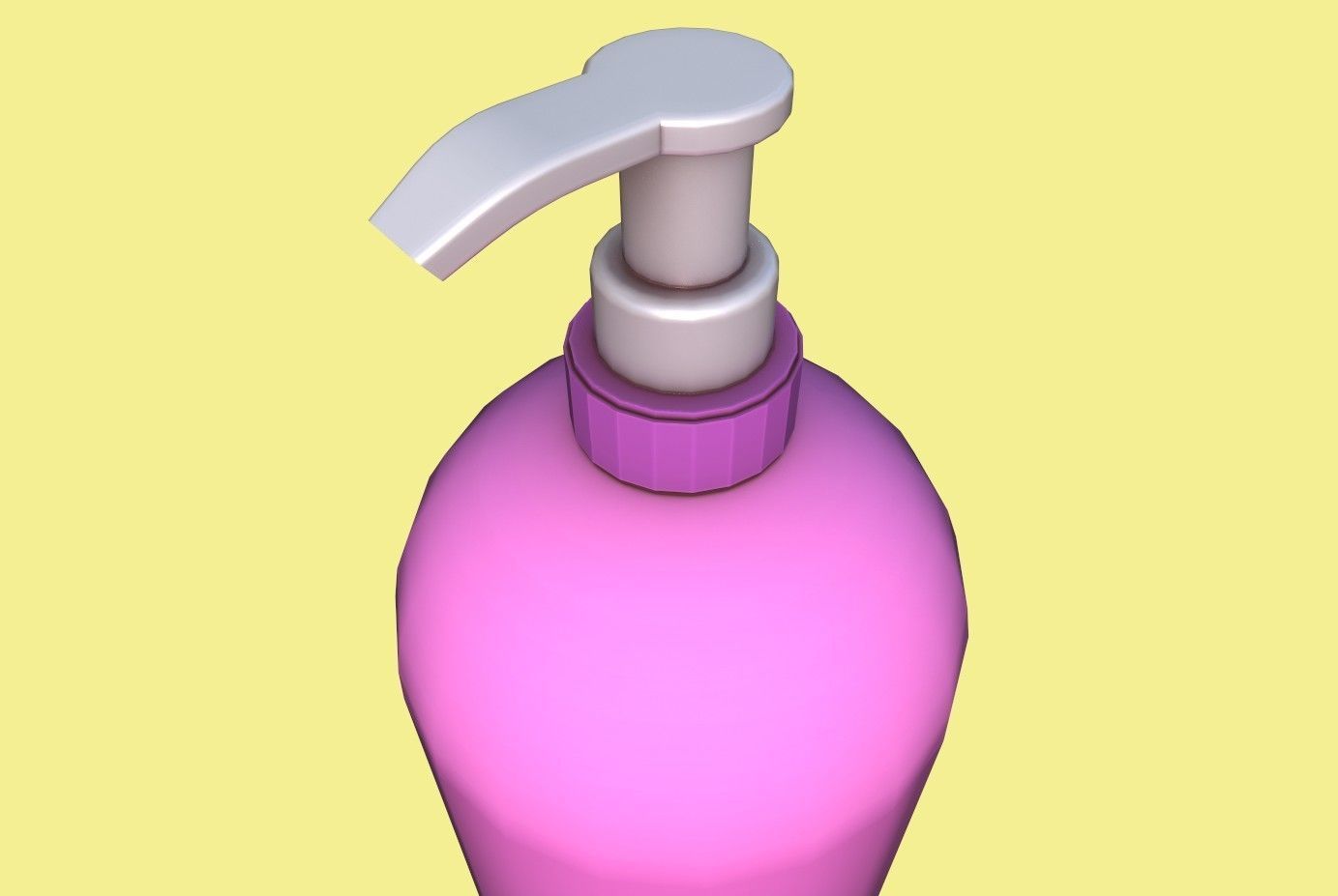 Shampoo bottle Low-poly 3D model_17
