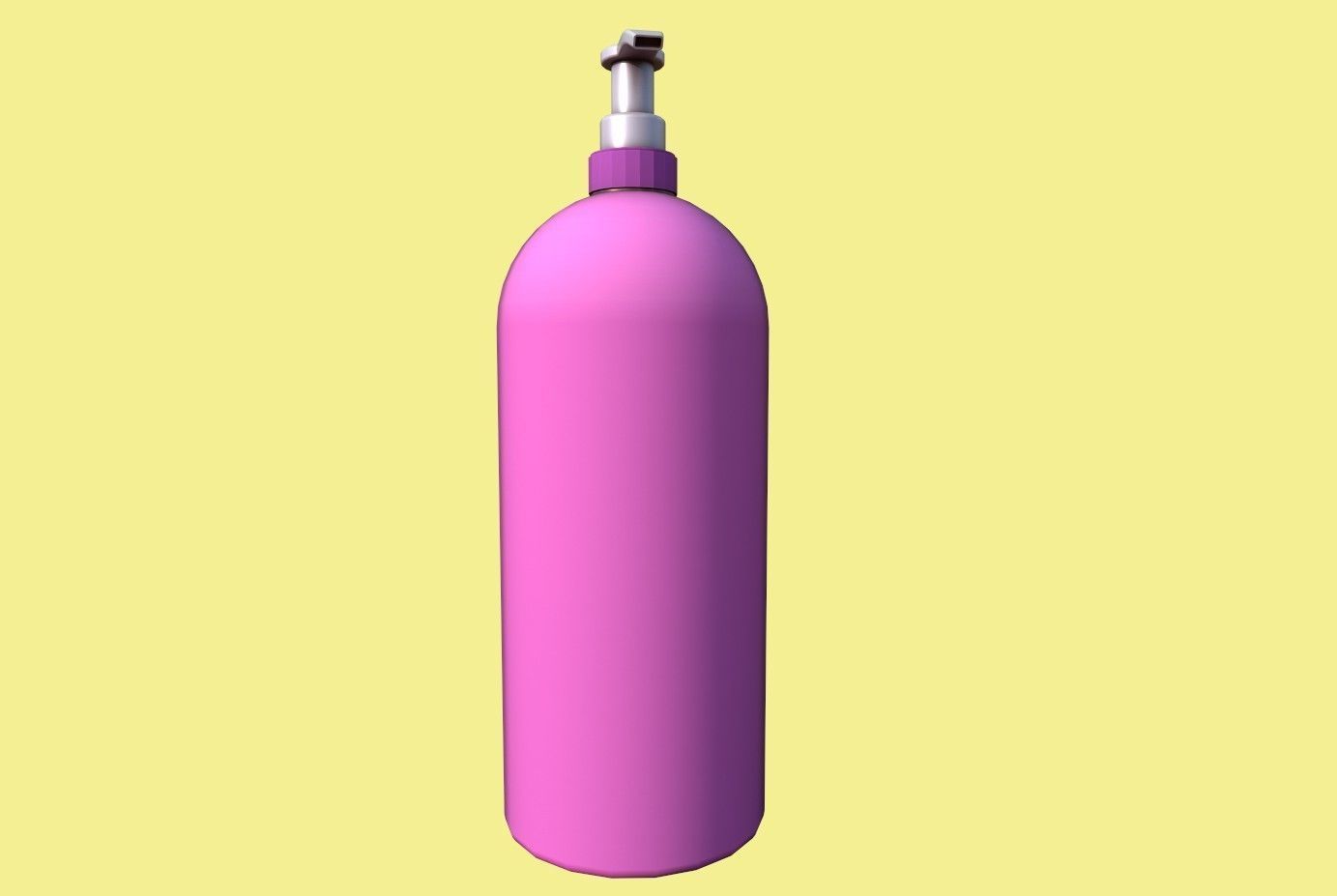 Shampoo bottle Low-poly 3D model_11