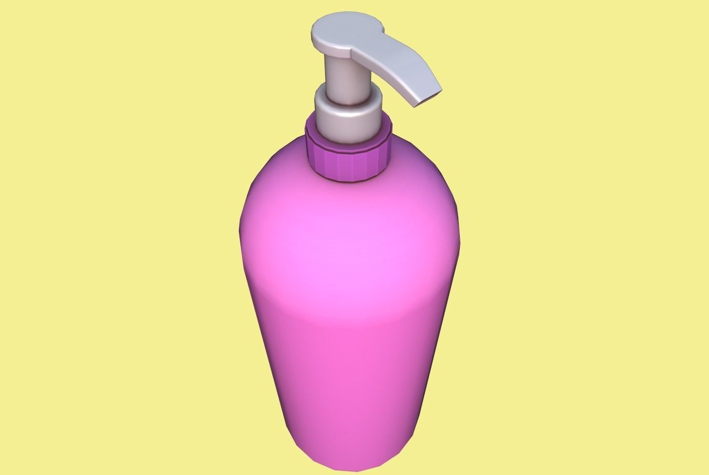 Shampoo bottle Low-poly 3D model_12
