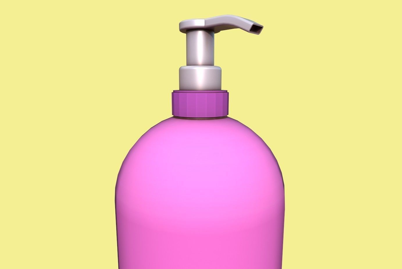 Shampoo bottle Low-poly 3D model_13