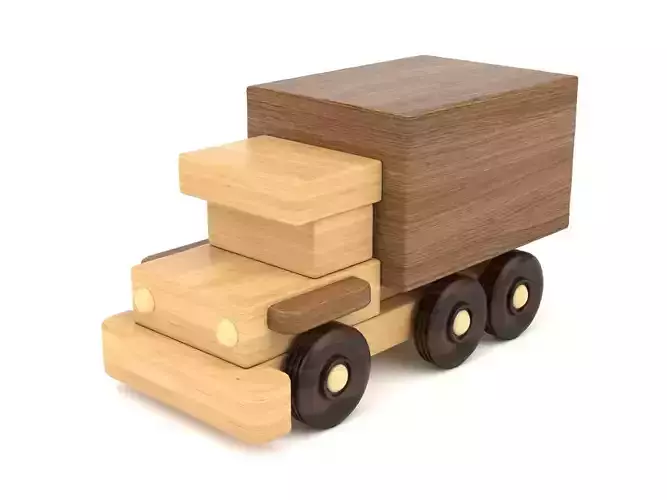 Wooden toy truck 35