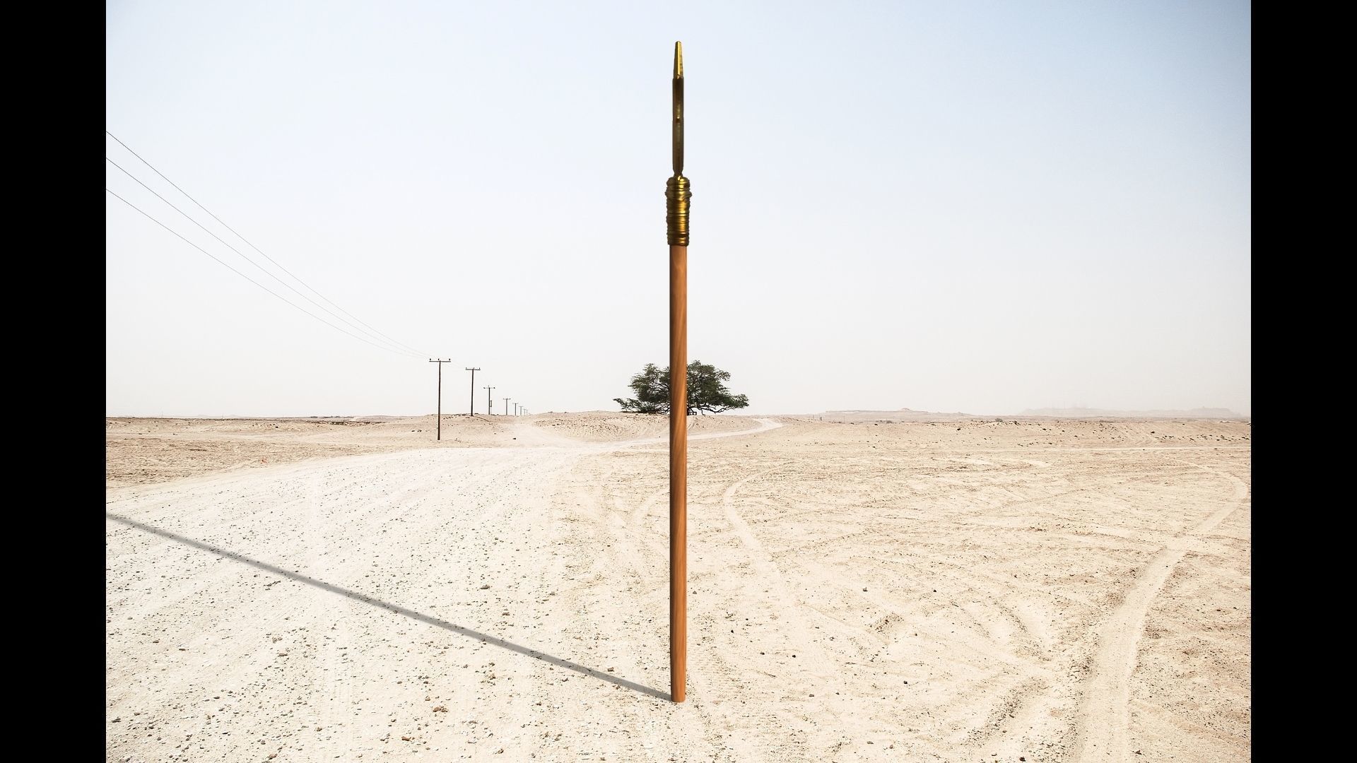 Hand Weapon Trishul 3D model_3